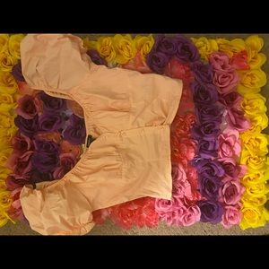 Floral coral blouse 💕